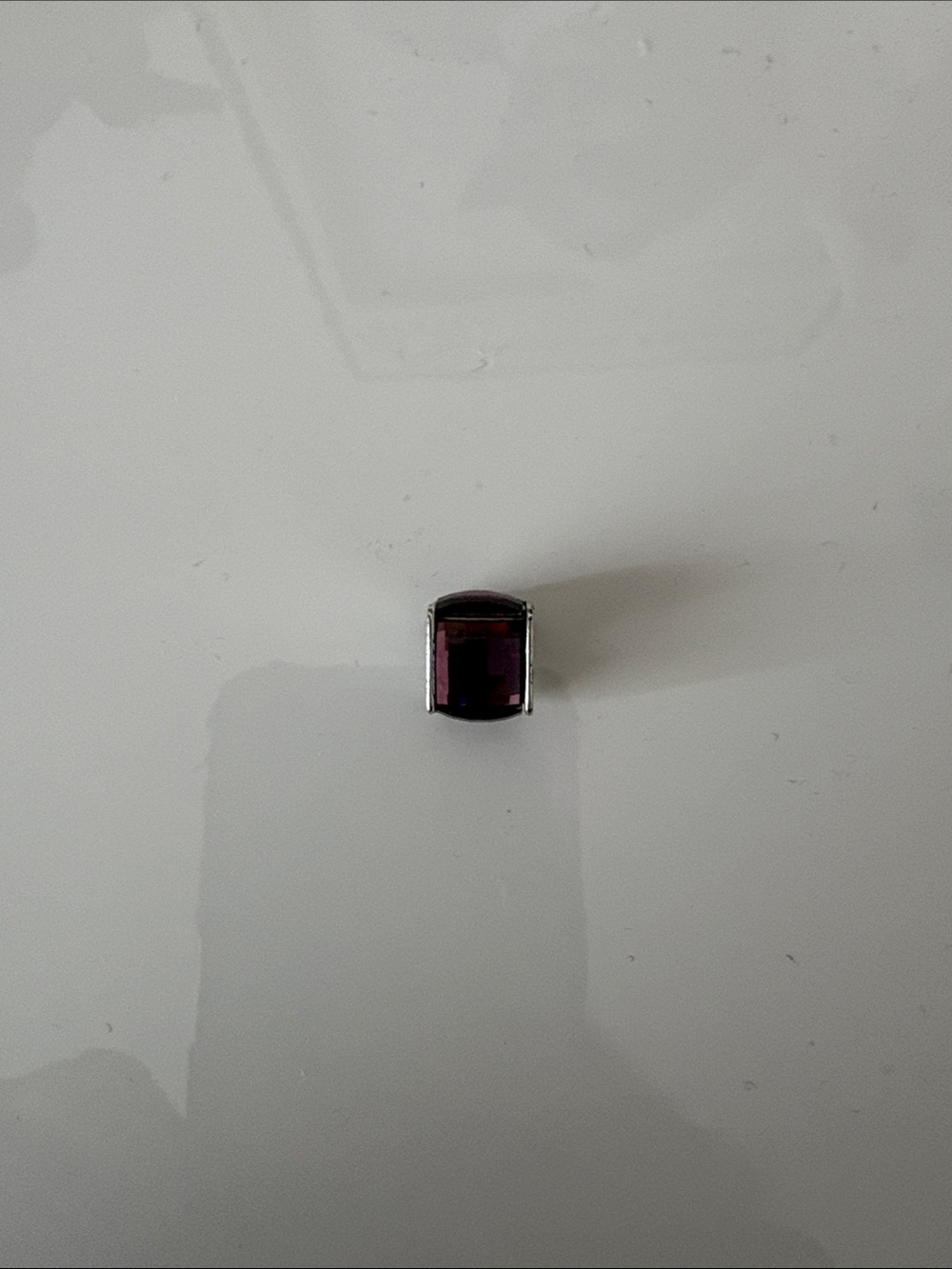 Brighton Purple Rectangular Crystal Charm